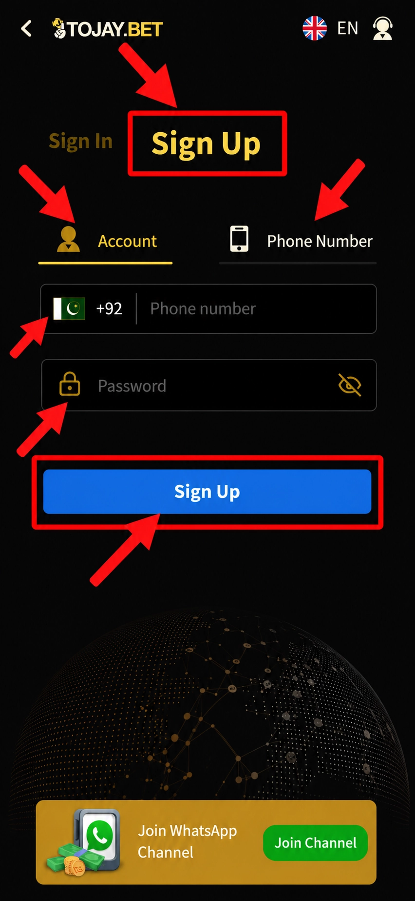 How to Sign Up on the 2J Bet App?